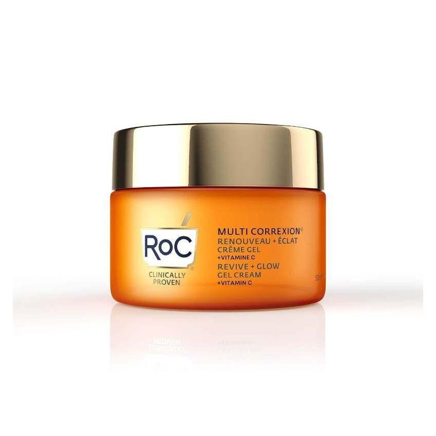 Roc Multi Correxion Revive & Glow Crema Viso Illuminante 50ml - Gel per Rivitalizzare la Pelle