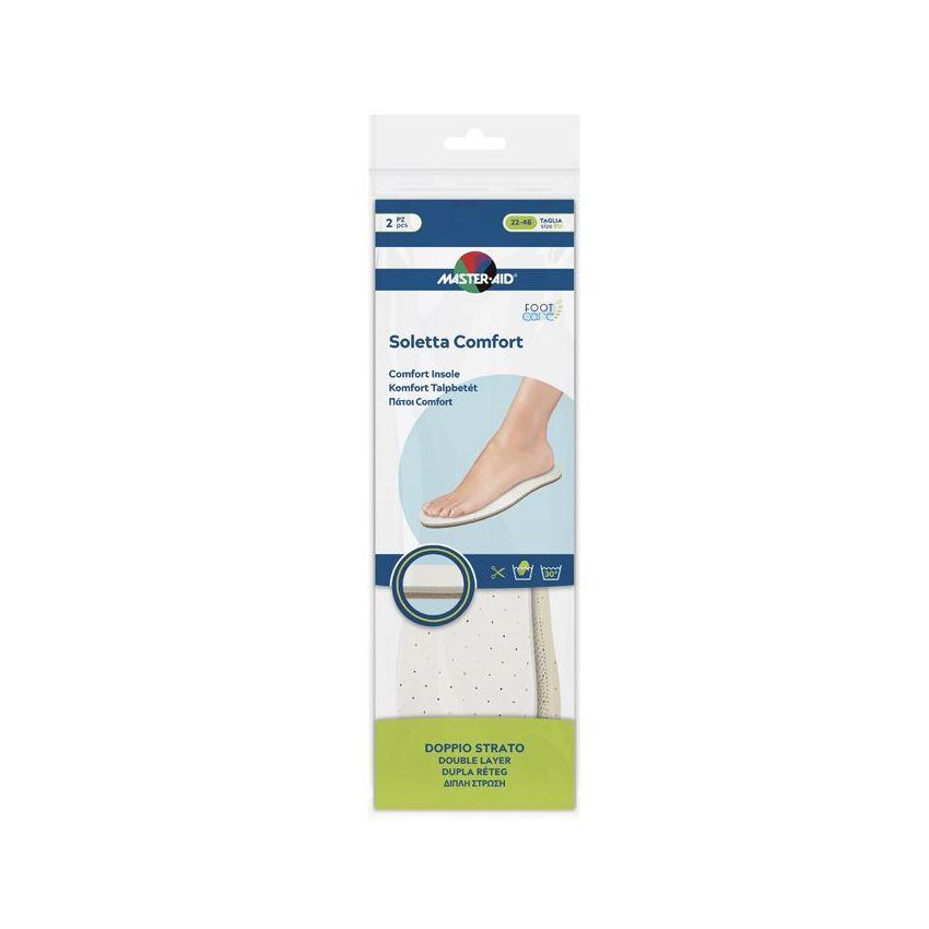 Soletta Comfort Ritagliabile Master Aid Footcare - 2 Pezzi