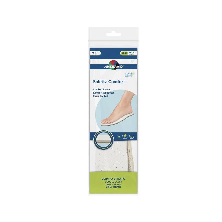 Soletta Comfort Ritagliabile Master Aid Footcare - 2 Pezzi