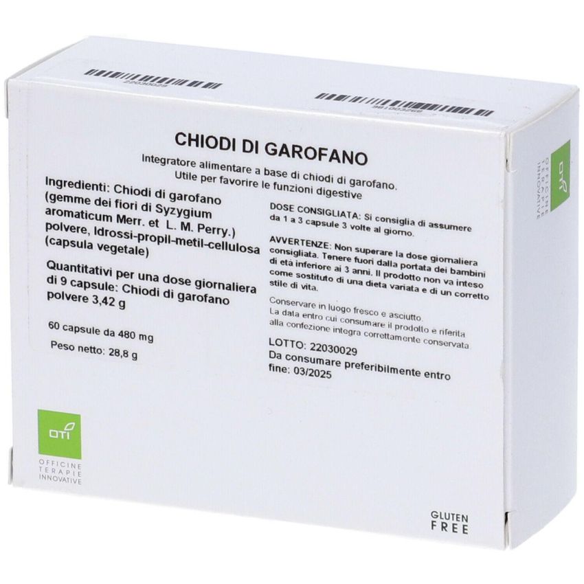 Capsule di Chiodi di Garofano - Confezione da 60
