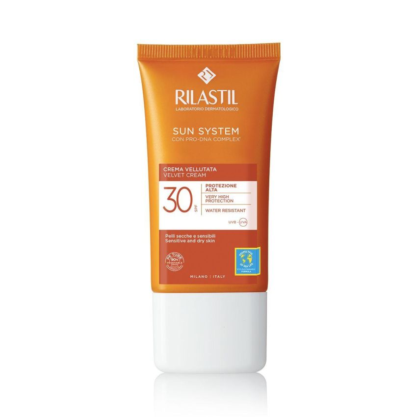 Rilastil Sun Velvety Cream SPF30 per il Viso - 50ml