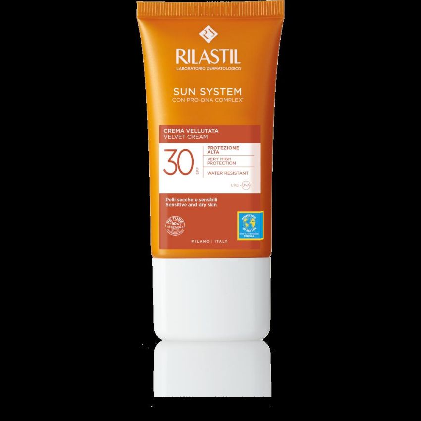 Rilastil Sun Velvety Cream SPF30 per il Viso - 50ml