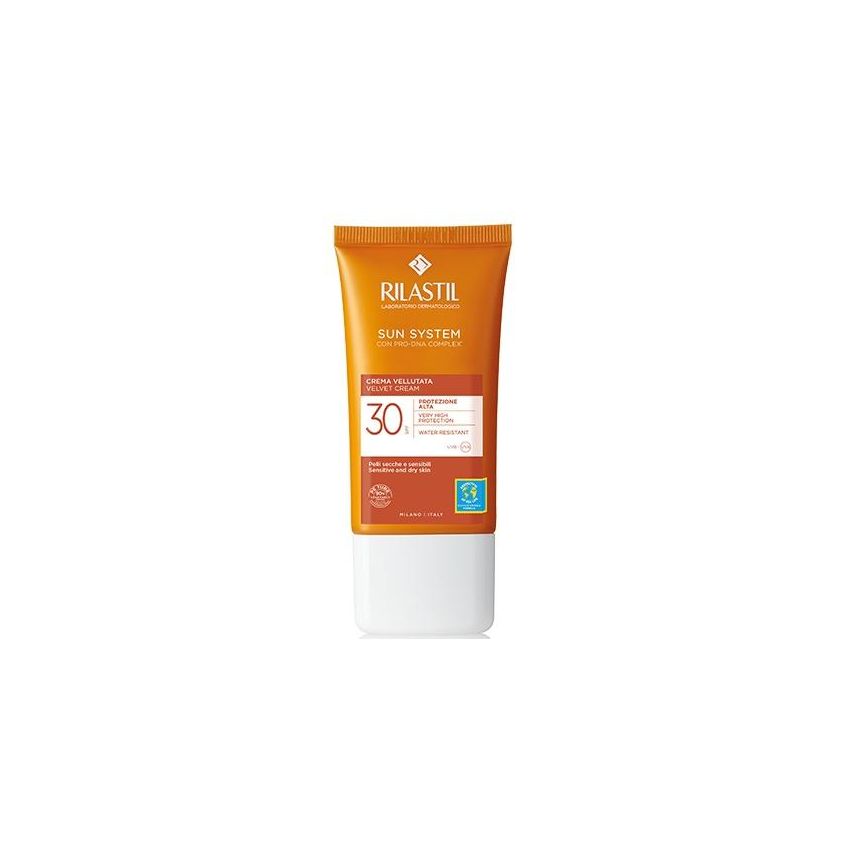 Rilastil Sun Velvety Cream SPF30 per il Viso - 50ml
