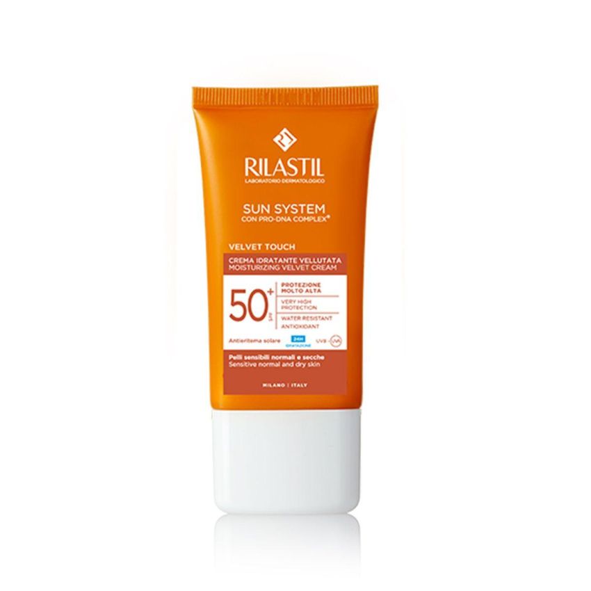 Rilastil Sun Velvet Touch Crema per il Viso con SPF50+ - 50ml