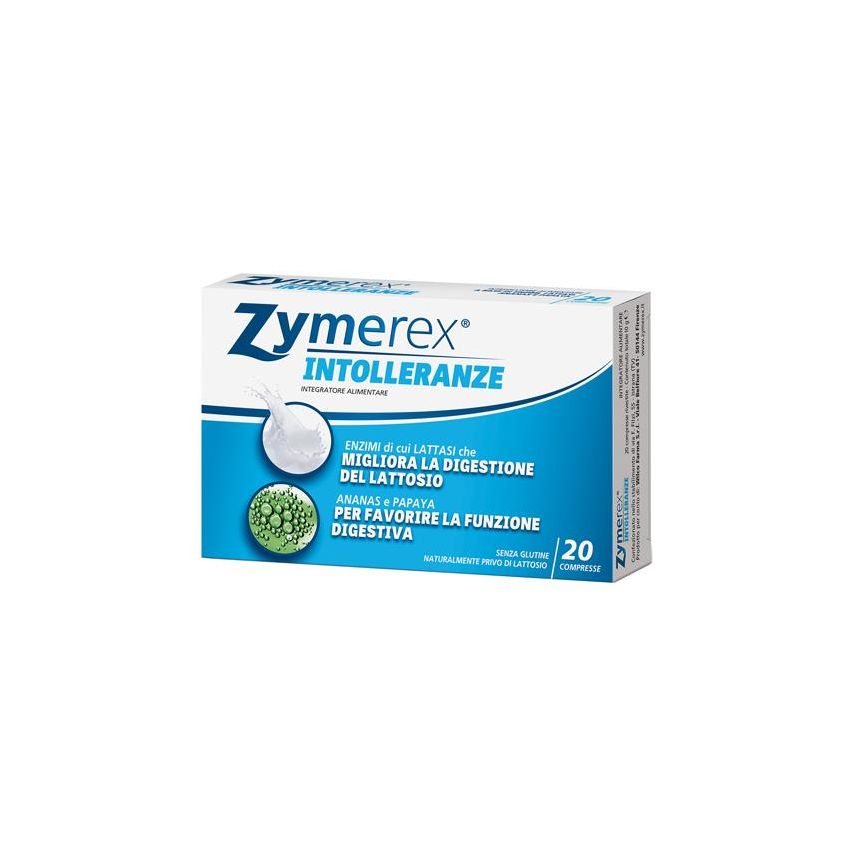 Zymerex - Compresse per Intolleranze Alimentari, 20 Pezzi