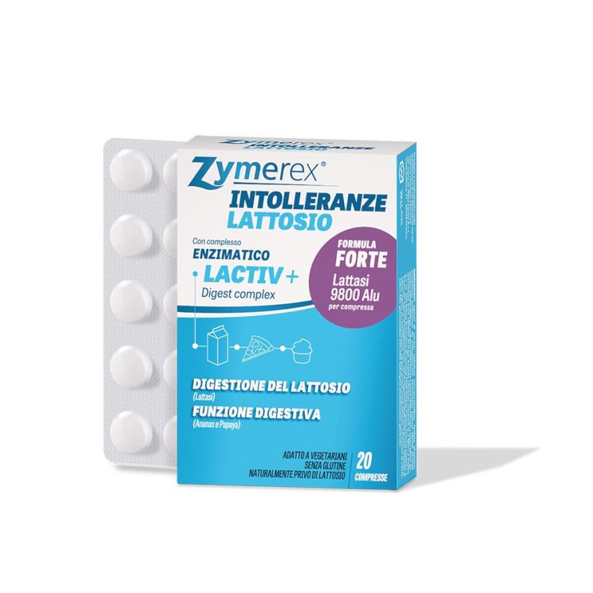 Zymerex - Compresse per Intolleranze Alimentari, 20 Pezzi