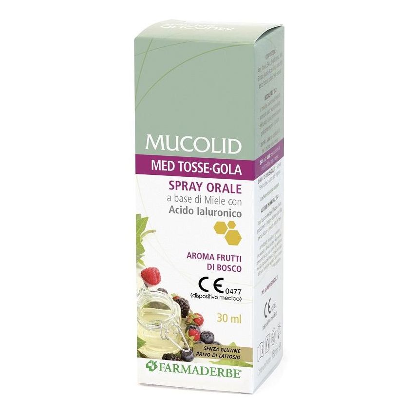 Mucolid Med - Spray Orale 30ml per Tosse e Gola
