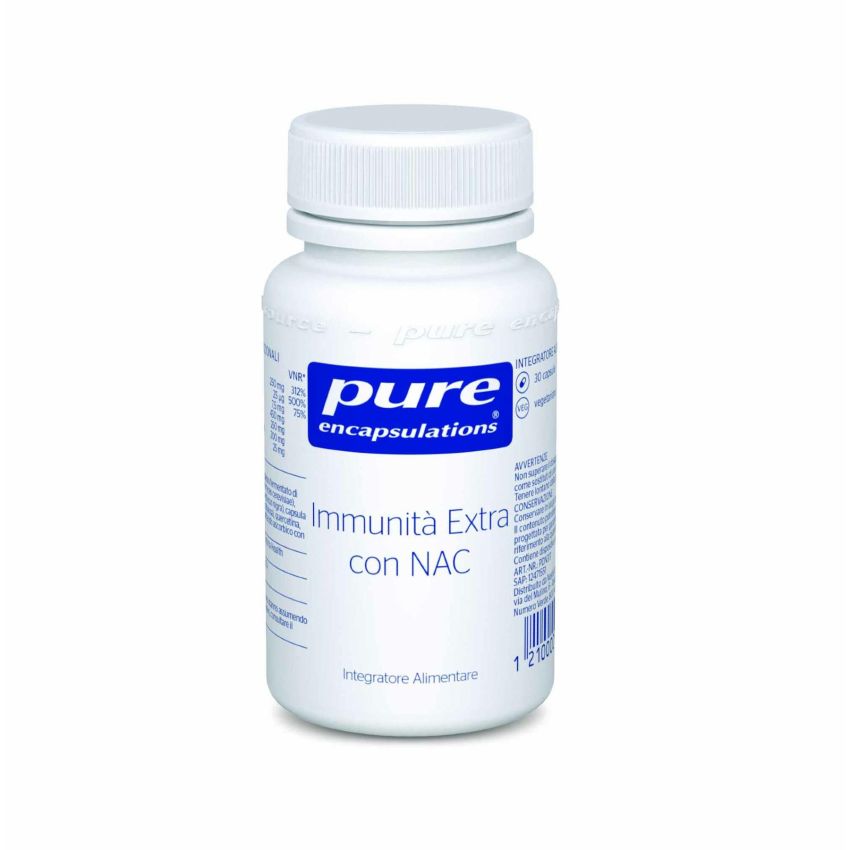 Pure Encapsulations Extra Immunity Support con NAC - 30 Capsule