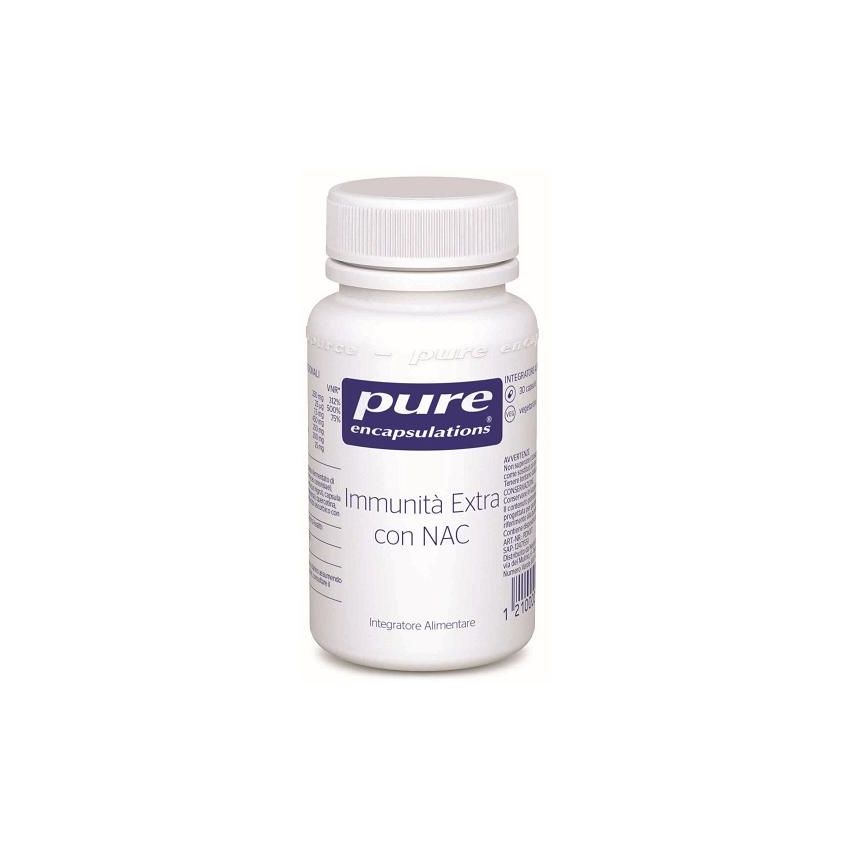 Pure Encapsulations Extra Immunity Support con NAC - 30 Capsule