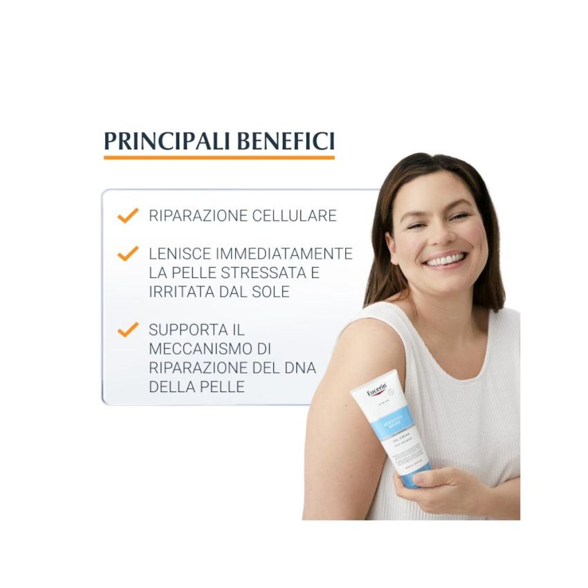 Eucerin Crema-Gel 200ml di Soccorso per Pelle Sensibile Dopo Sole