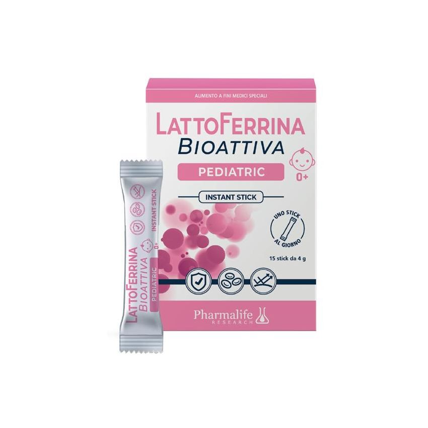 Lattoferrina Bioattiva Pediatrica 0+ in 15 Stick Pratici