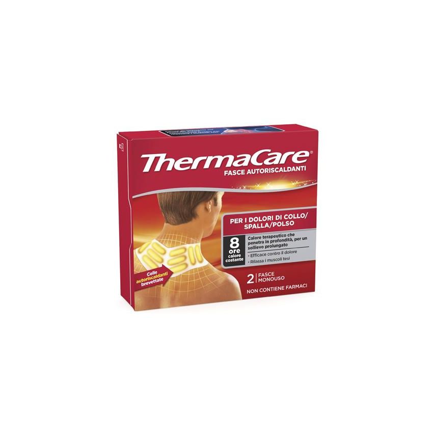 Thermacare Fasce Autoriscaldanti per Collo, Spalla e Polso - 2 Pezzi