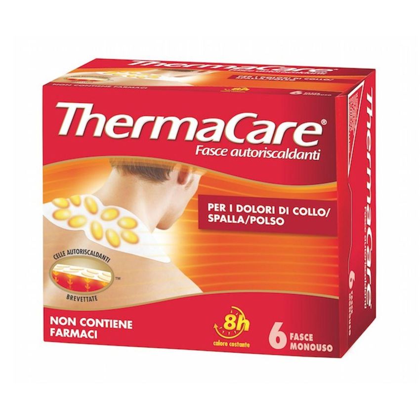 Thermacare Fasce Autoriscaldanti per Collo, Spalla e Polso - 6 Pezzi