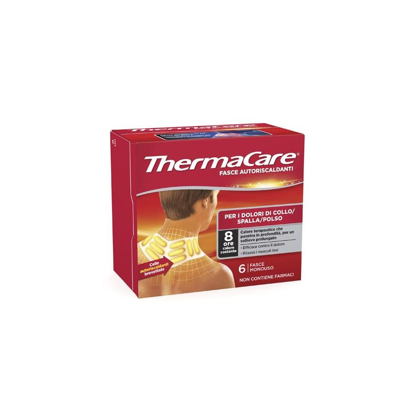 Thermacare Fasce Autoriscaldanti per Collo, Spalla e Polso - 6 Pezzi