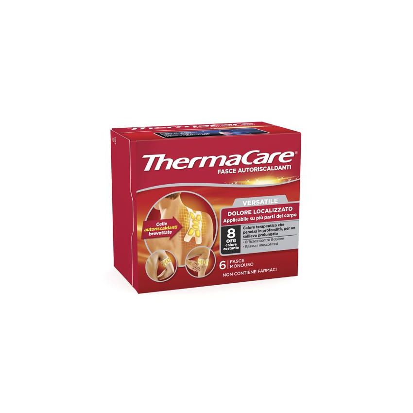 Thermacare Fasce Autoriscaldanti Versatili, Confezione da 6 Pezzi