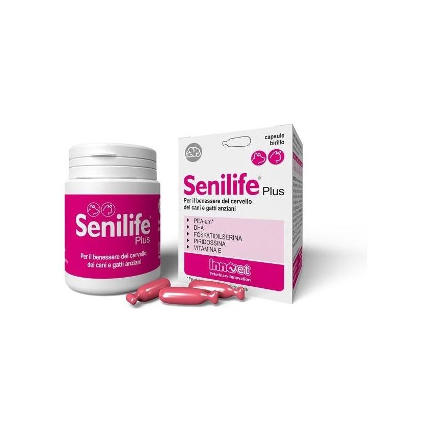 Senilife Plus Capsule Avanzate per Cani e Gatti Anziani - Confezione da 60