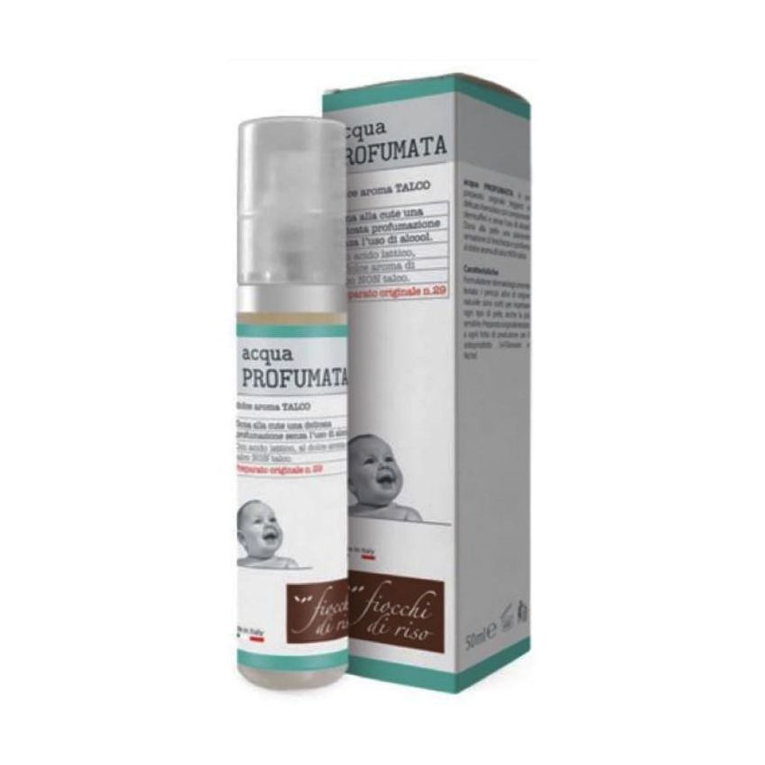 Rinfrescante Acqua Profumata al Talco con Fiocchi di Riso, 50ml