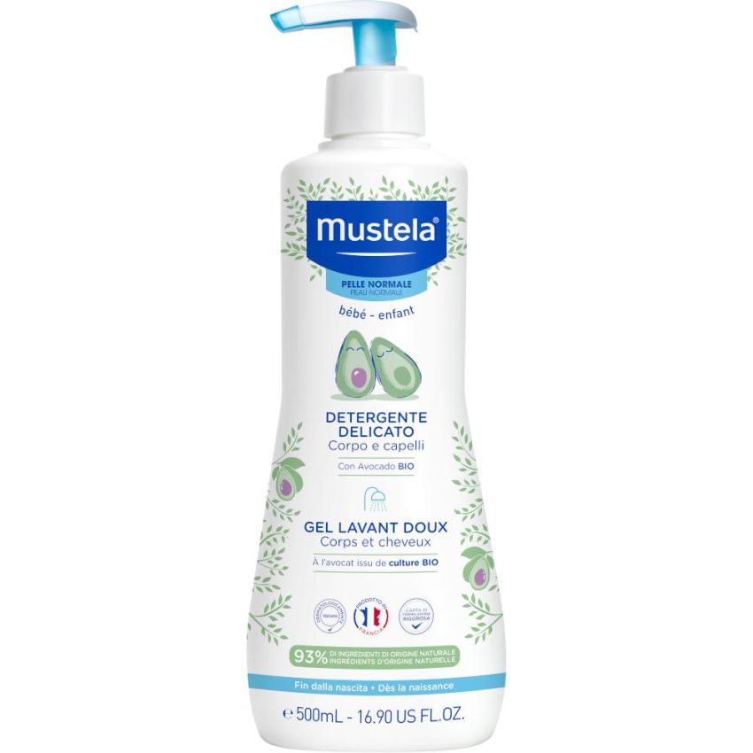Mustela Detergente Delicato per la Pelle Sensibile - 500ml