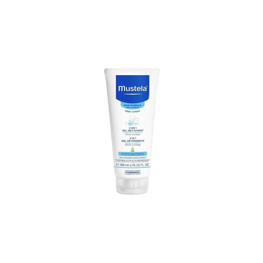 Mustela 2-in-1 Hair and Body Wash Gel, 200ml