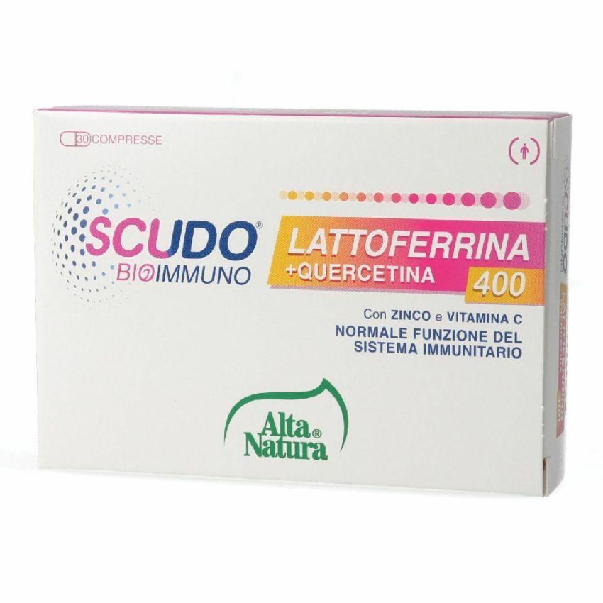Scudo+ 30 Compresse con Lattoferrina e Quercetina 400 mg