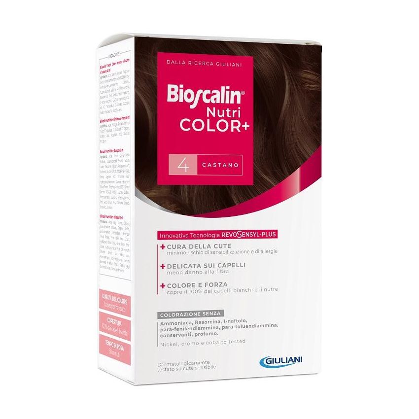 Bioscalin Nutricolor Plus - Colorazione Capelli Permanente Castano N.4
