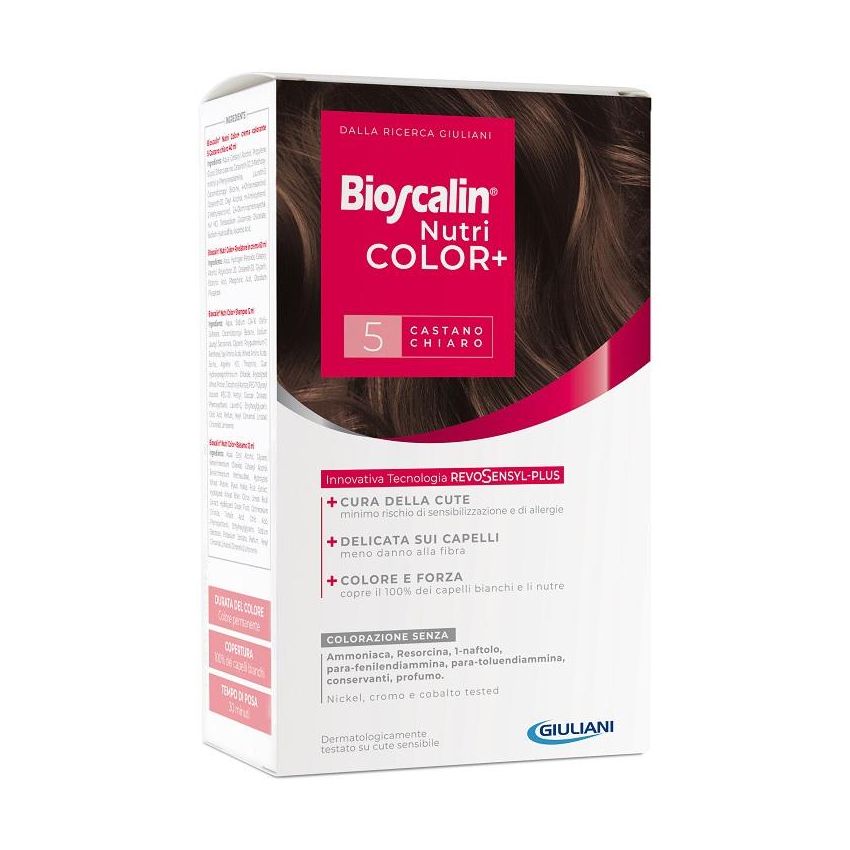 Bioscalin Nutricolor Plus - Colorazione Permanente Castano Chiaro Nr. 5