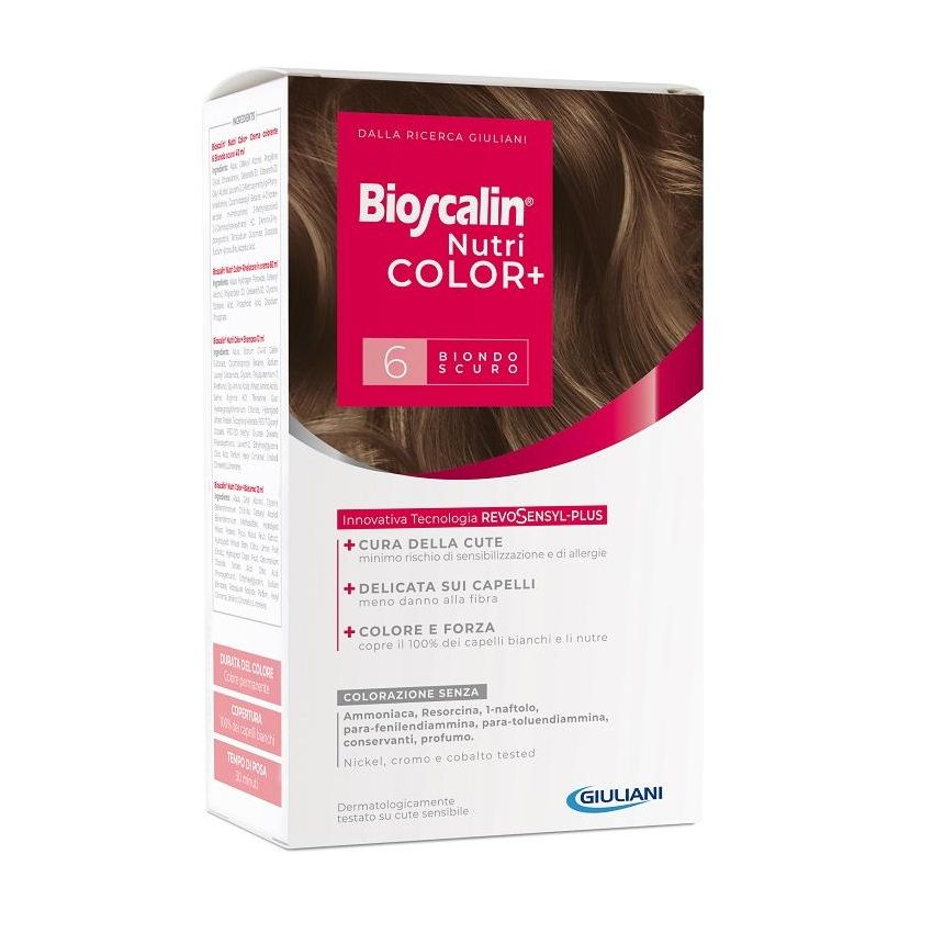 Bioscalin Nutricolor Plus - Colorazione Permanente 6 Biondo Scuro