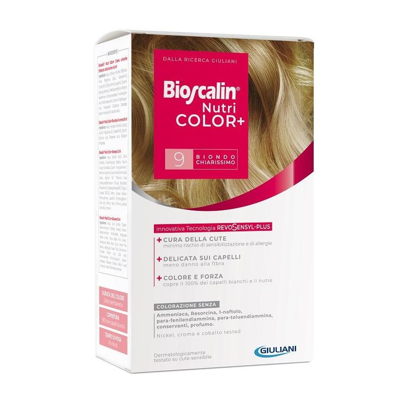 Bioscalin Nutricolor Plus - Colorazione Permanente Capelli Biondo Chiarissimo 9