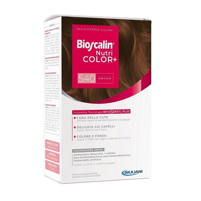 Bioscalin Nutricolor Plus Permanent Hair Color 5.40 Cacao