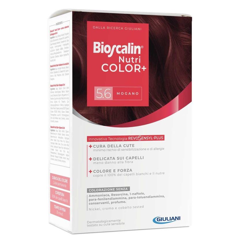Bioscalin Nutricolor Plus 5,6 - Colorazione Permanente Tinta Mogano