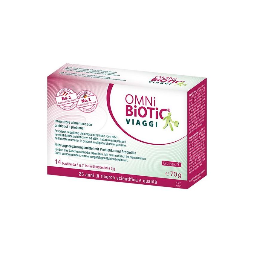 OMNI Biotic Viaggio - Probiotici per viaggiatori - 14 bustine