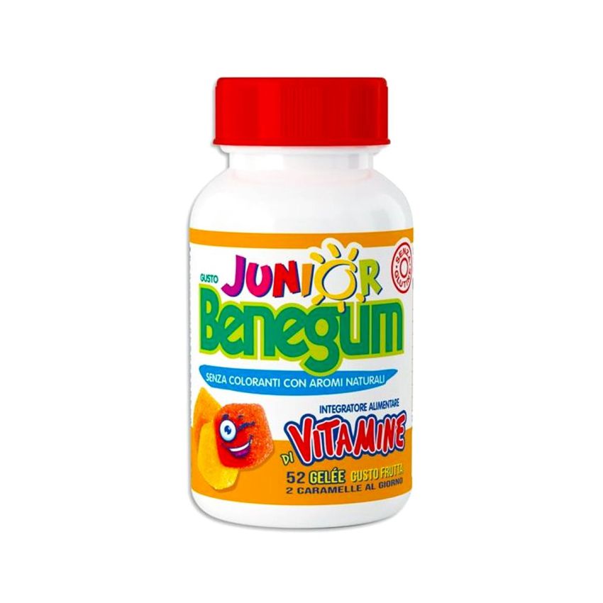 Benegum Junior - Caramelle Gelatine con Vitamine, Pacco da 52