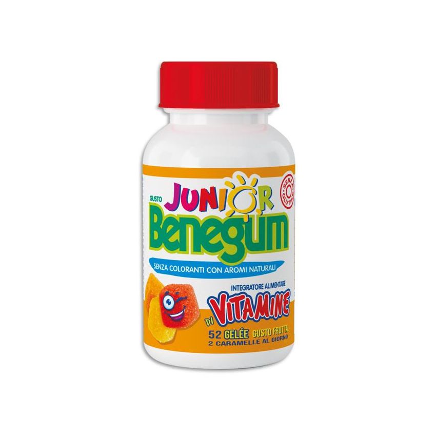 Benegum Junior - Caramelle Gelatine con Vitamine, Pacco da 52