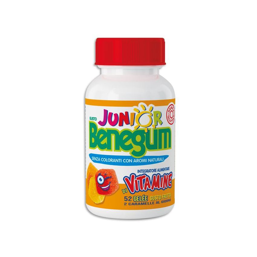 Benegum Junior - Caramelle Gelatine con Vitamine, Pacco da 52