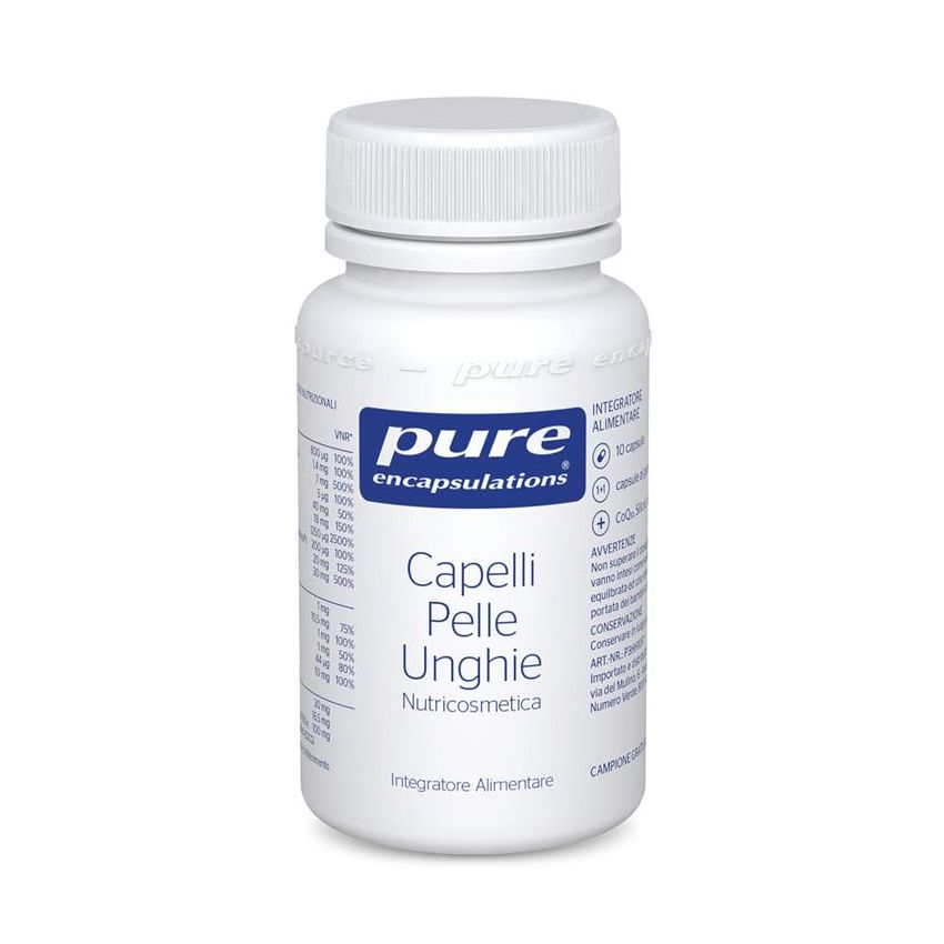 Pure Encapsulations - Integratore per Capelli, Pelle e Unghie - 30 Capsule