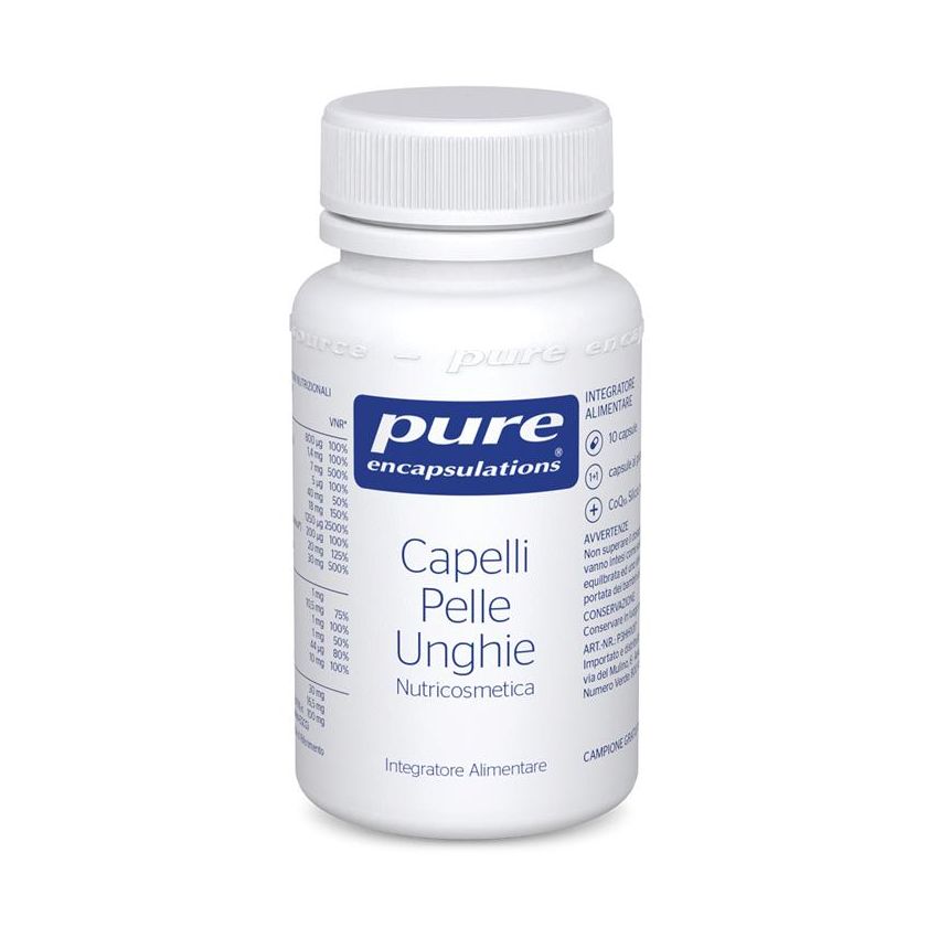 Pure Encapsulations - Integratore per Capelli, Pelle e Unghie - 30 Capsule