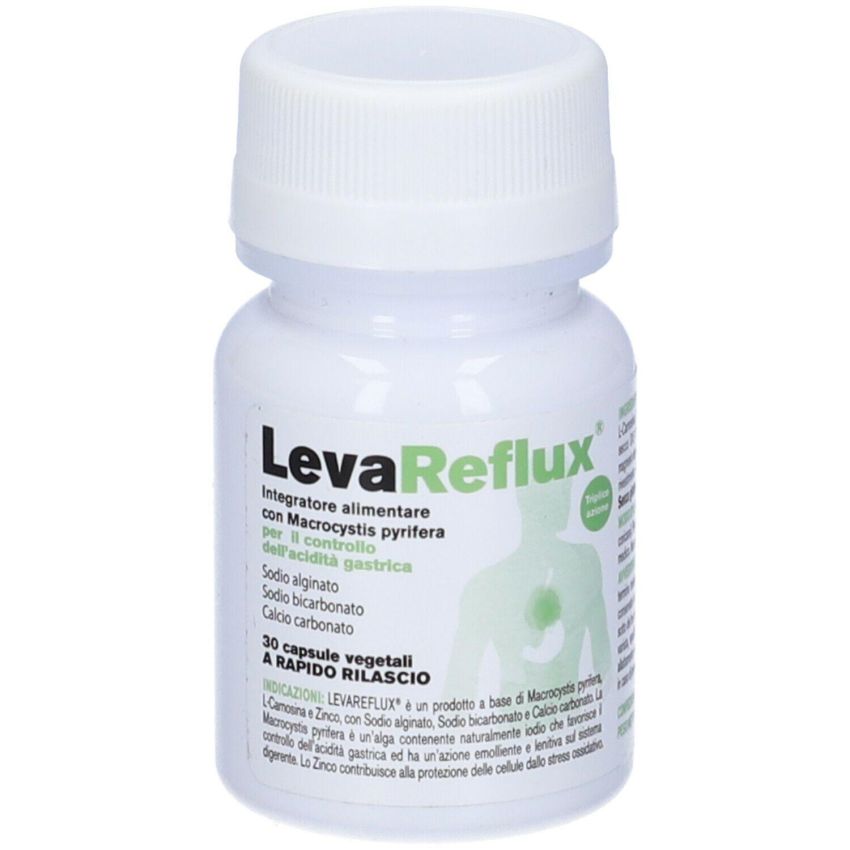 Levareflux - 30 Capsule Vegetali per il Supporto Digestivo