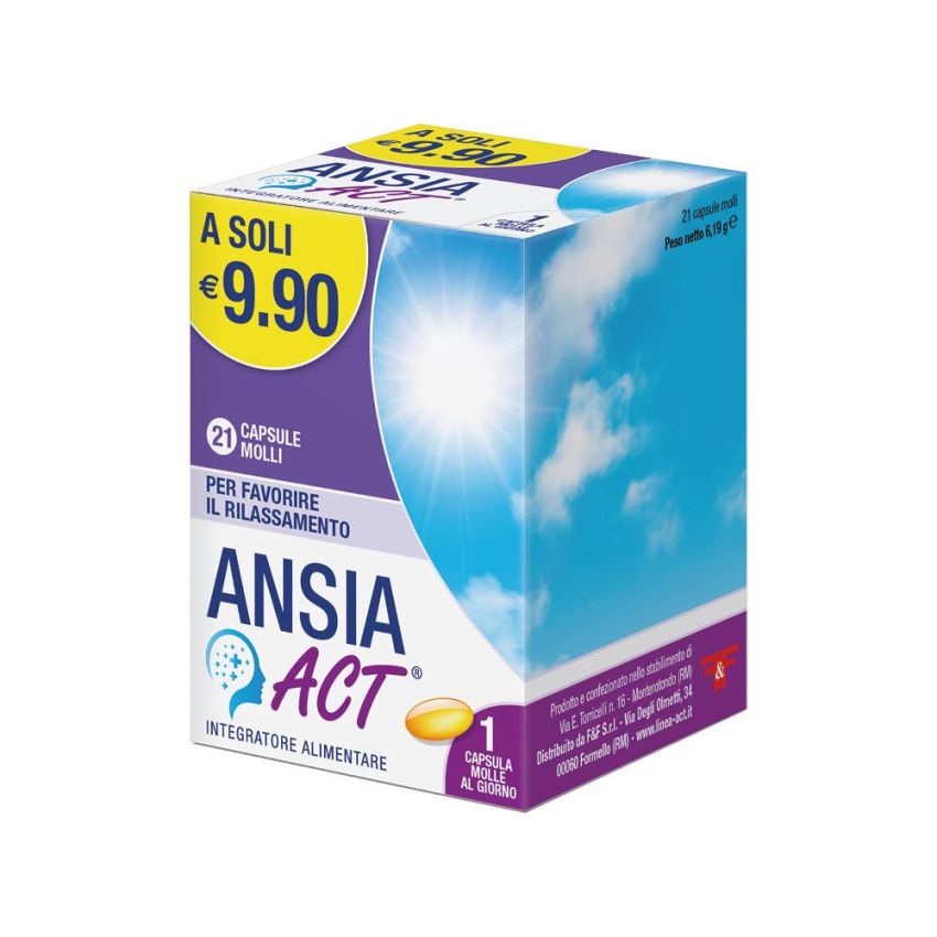 AnsiaAct - 21 Capsule per il Controllo dell'Ansia