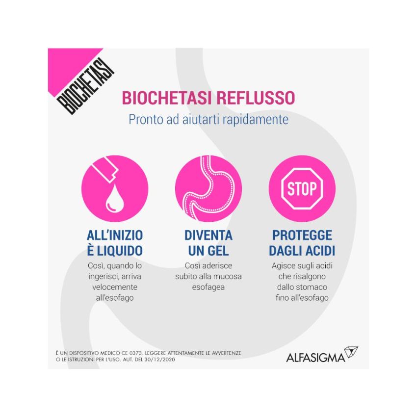 Biochetasi Arancia Sollievo da Reflusso - 20 Stick