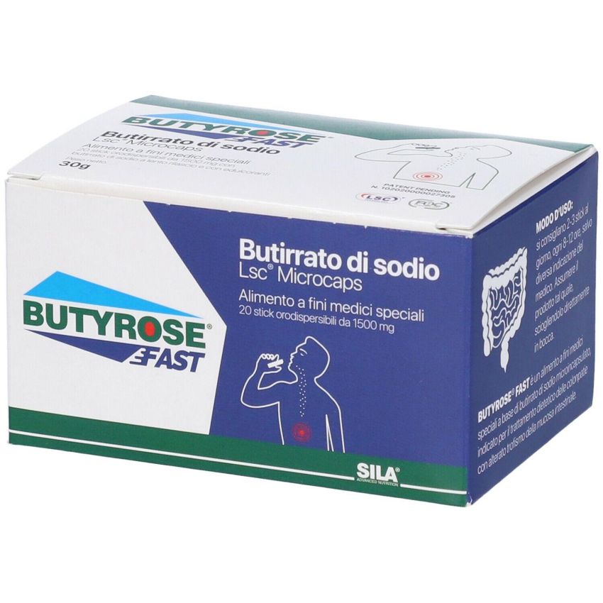 Butyrose Fast Digestive Support - 20 Stick Pack