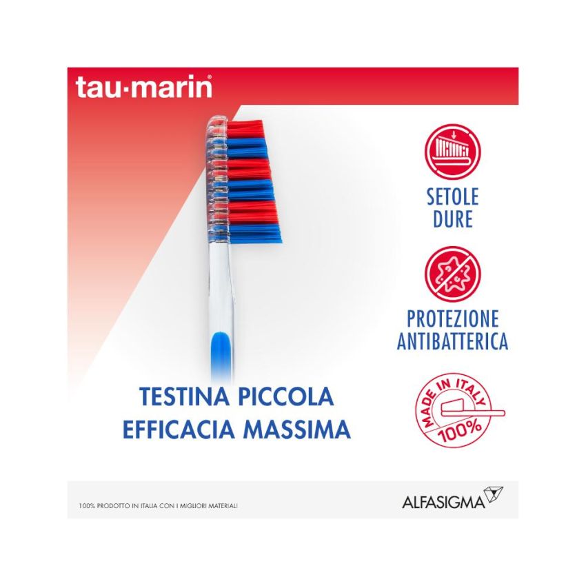 Taumarin Professional Spazzolino Duro 27 con Protezione Antibatterica