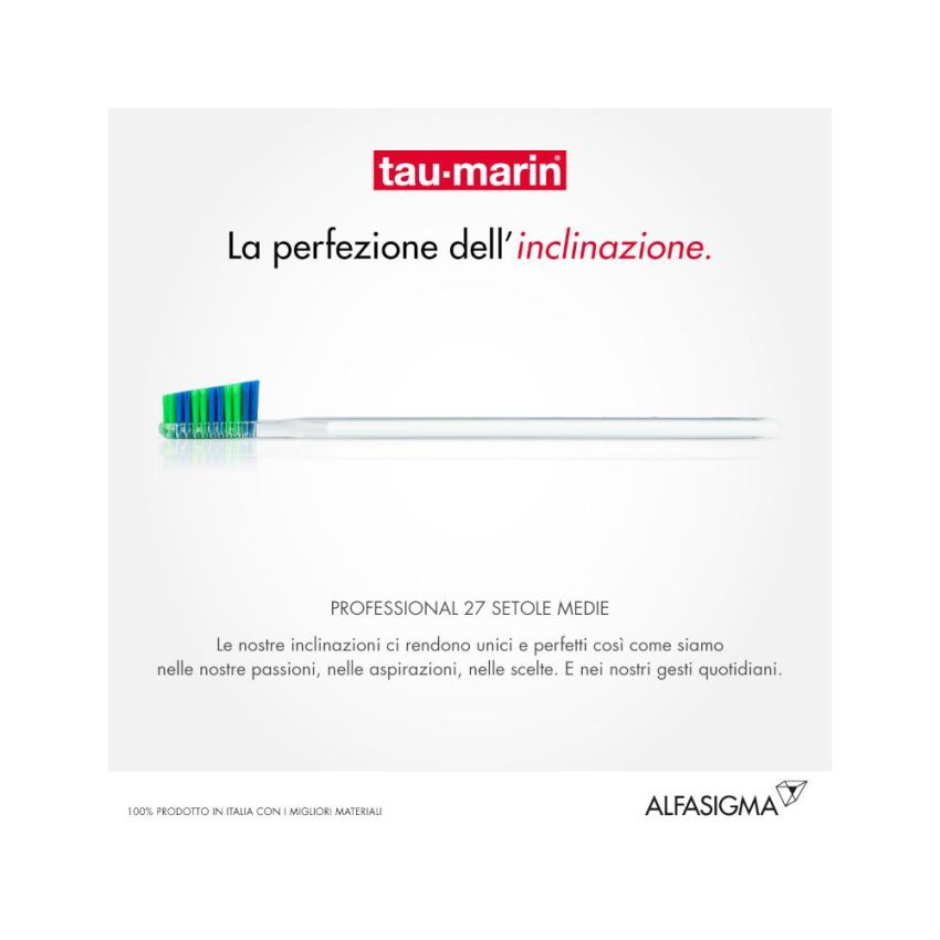 Taumarin Professional Spazzolino con Setole Medie Antibatteriche - Set di 27