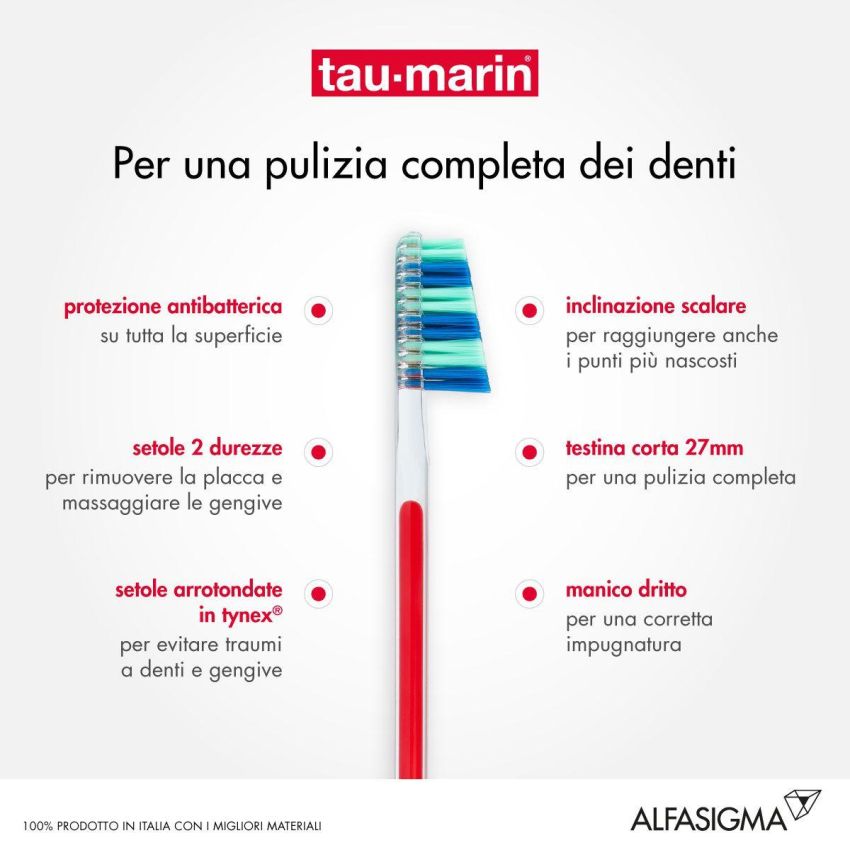Spazzolino Professionale Taumarin Extra Morbido con Protezione Antibatterica