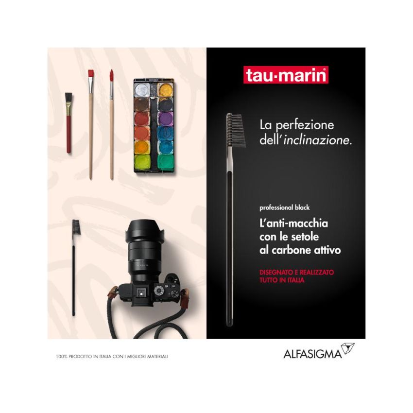 Taumarin Spazzolino Professionale Nero con Protezione Antibatterica
