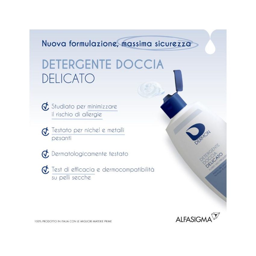 Dermon Detergente Delicato per Doccia ad Uso Frequente - 100ml