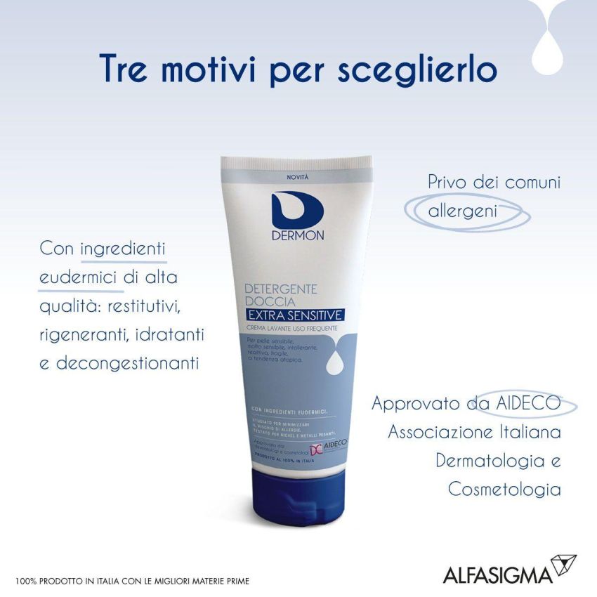 Dermon Detergente Extra Sensitive per la Doccia - 250ml