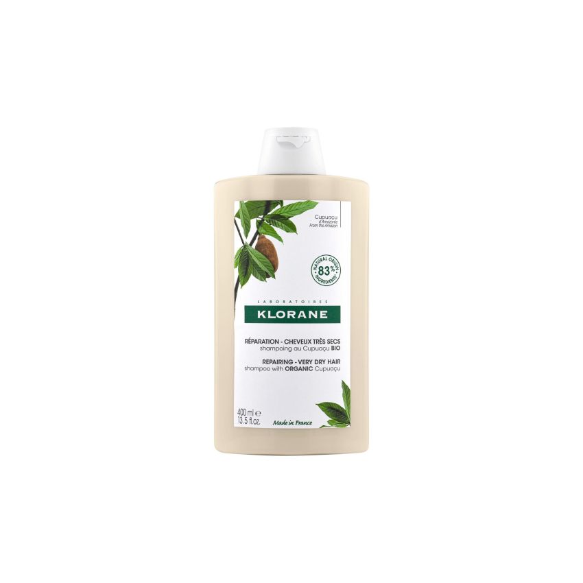 Shampoo Klorane con Burro di Cupuaù per Capelli Secchi e Danneggiati, 400ml