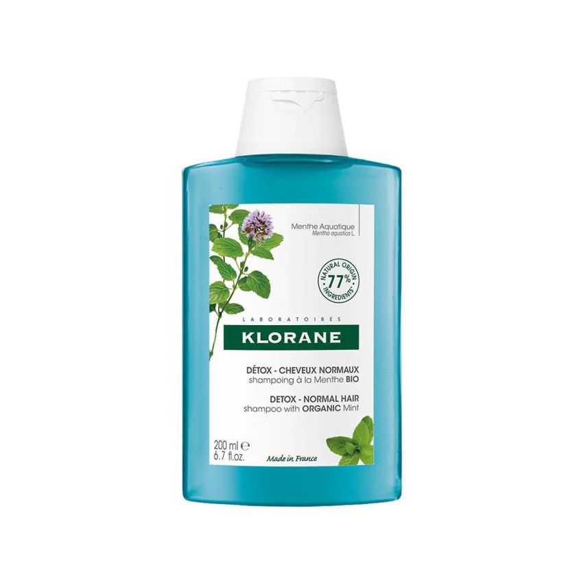 Klorane Bio Detox Shampoo con Menta Acquatica 200ml