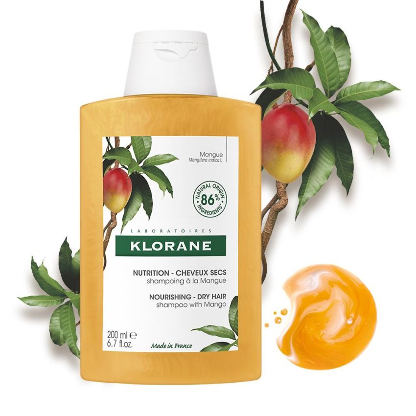 Shampoo Nutriente al Mango Klorane - Flacone da 200ml