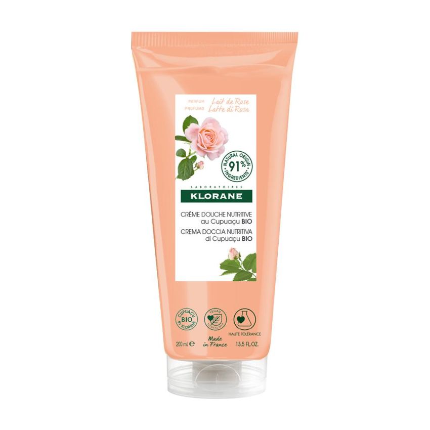 Klorane Crema Doccia Profumata al Latte di Rosa - 200ml